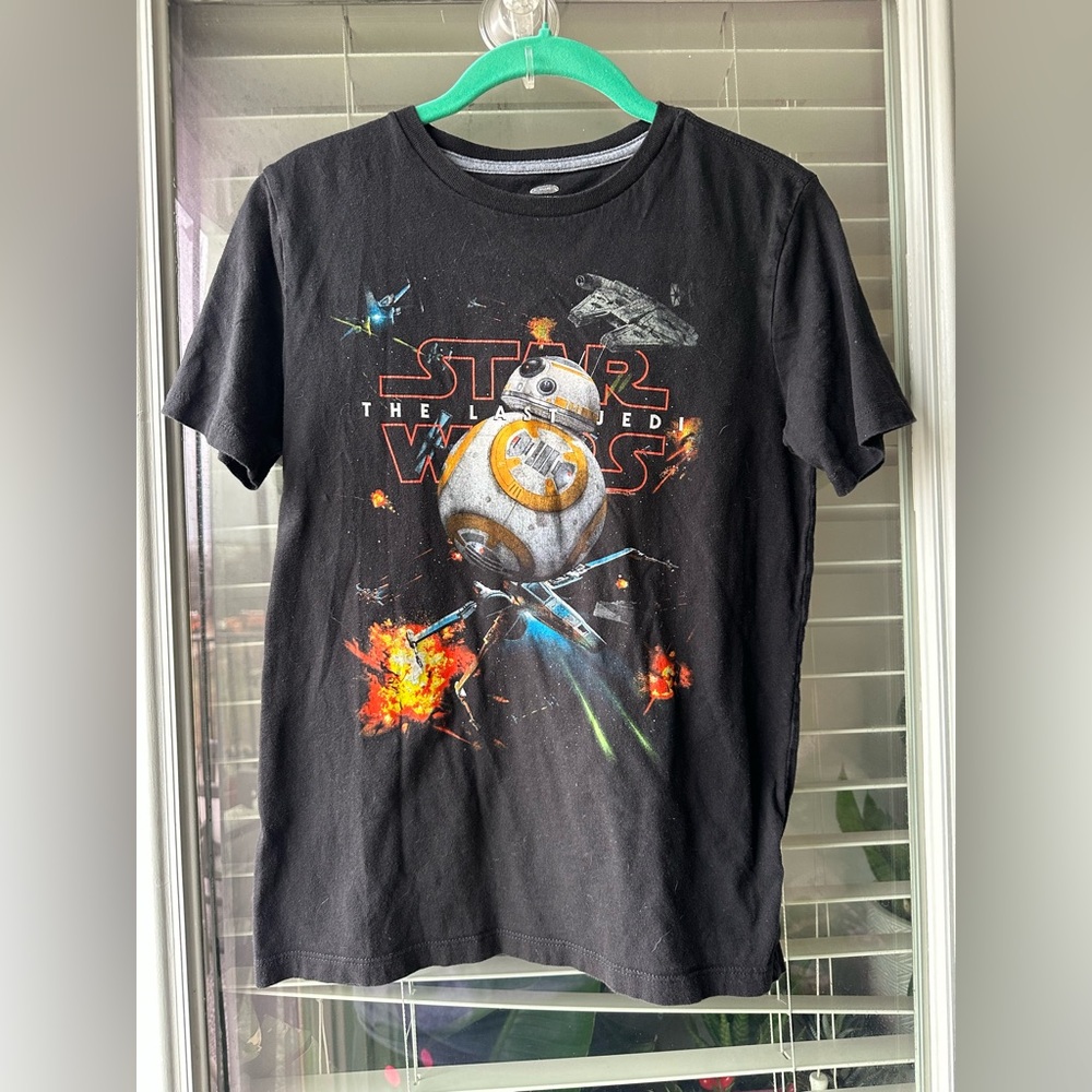 Star Wars The Last Jedi Youth XL Black Old Navy Shirt